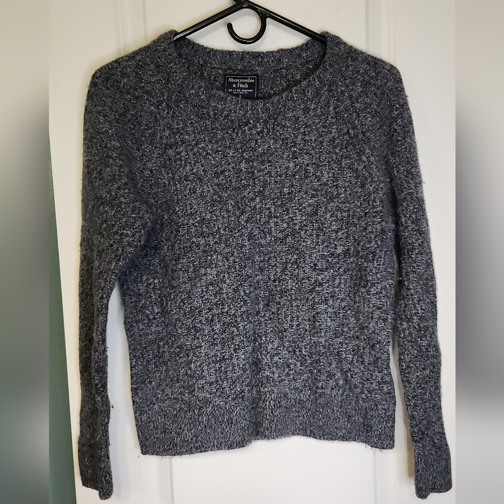 Abercrombie & Fitch Charcoal Merino Blend Sweater